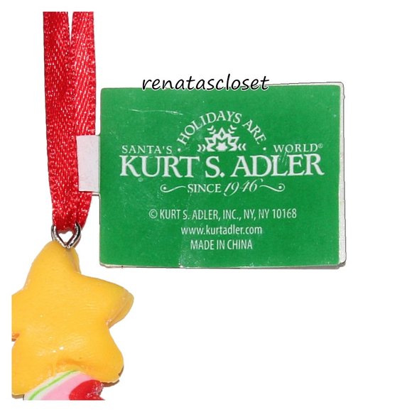 Kurt Adler T2033 Peppermint Christmas Tree Ornament NWT - Picture 5 of 9